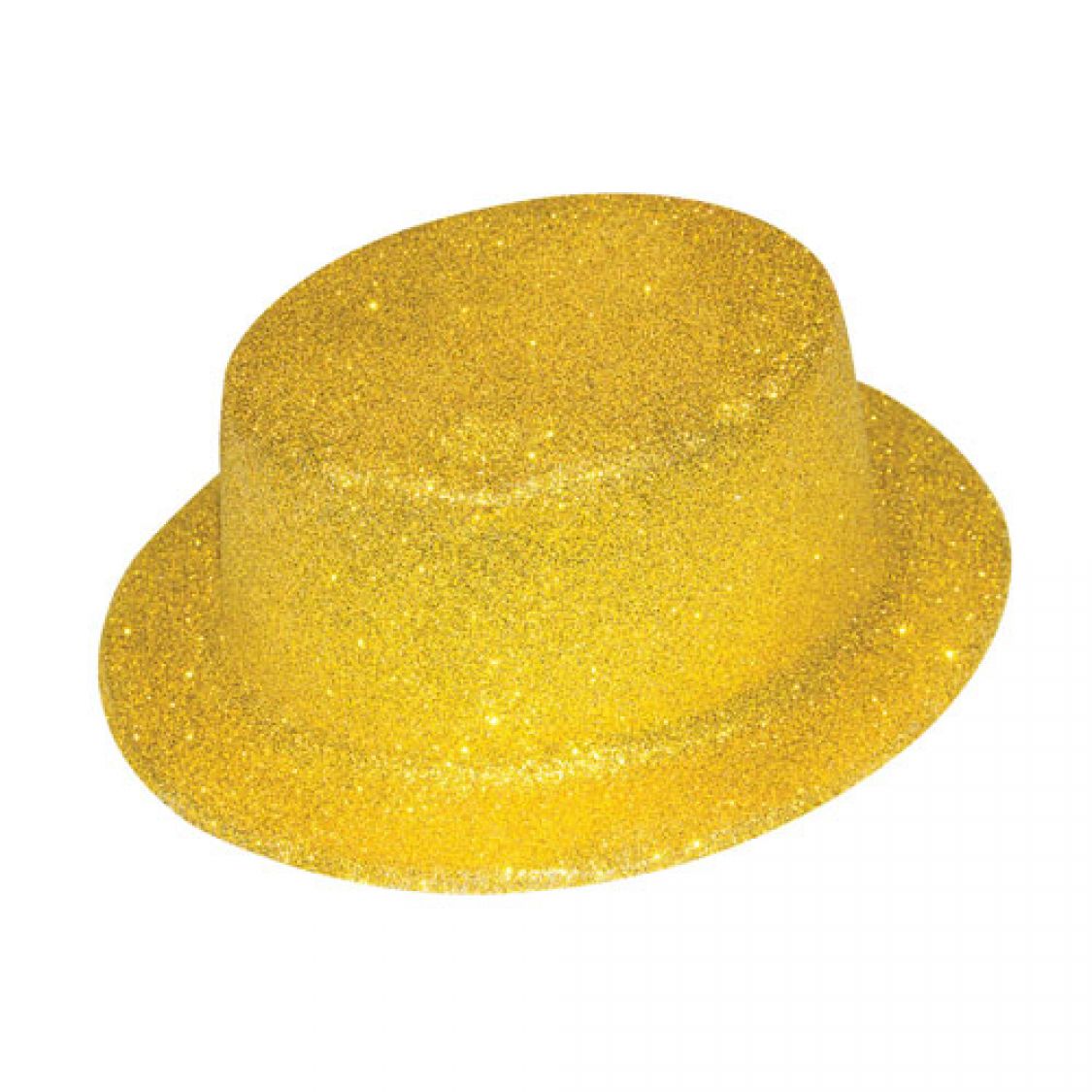 Chapeau haut de forme à paillettes - Doré ou argenté
