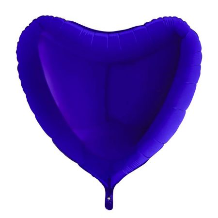 Ballon Alu Coeur Noir 18 ou 48cm - Délices Suprêmes