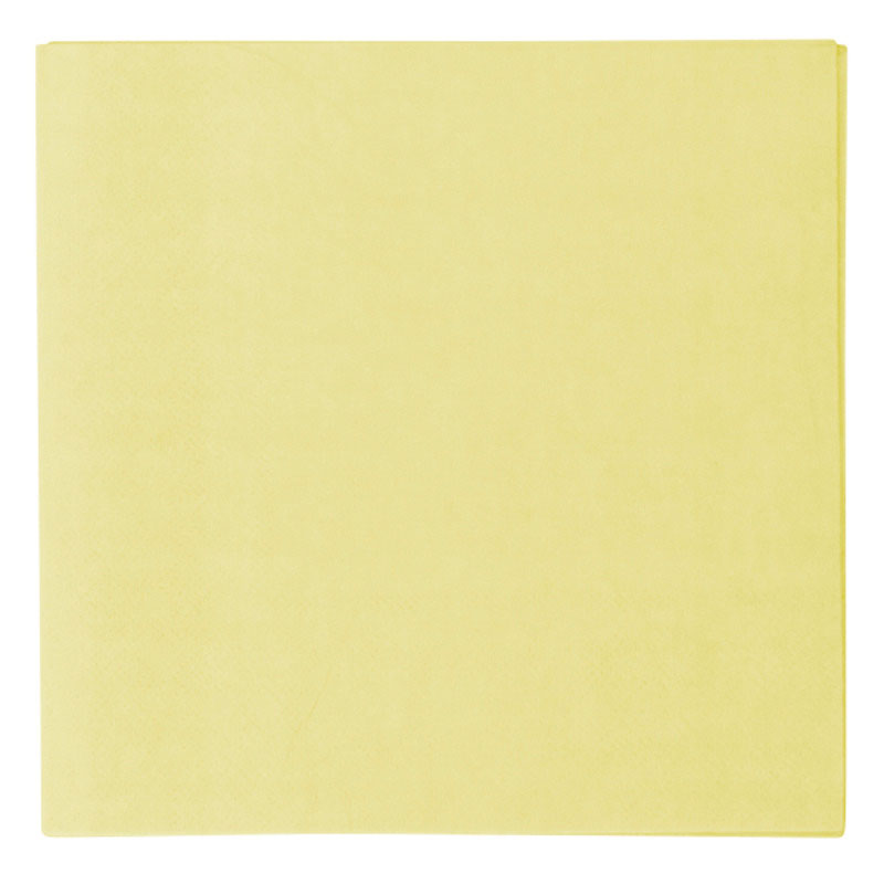 Serviette de table papier Jaune pastel