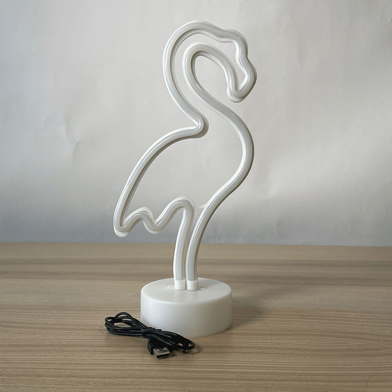 Lampe Flamant Néon