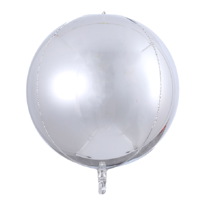 Ballon Orbz Sphérique Argent Matte