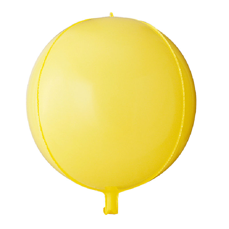 Ballon Orbz Sphérique Jaune Pastel