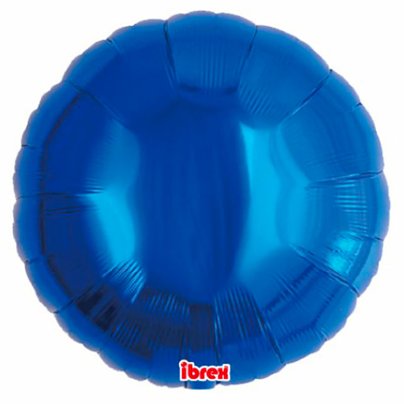 Ballon Mylar rond bleu (metallic blue) Takarakosan