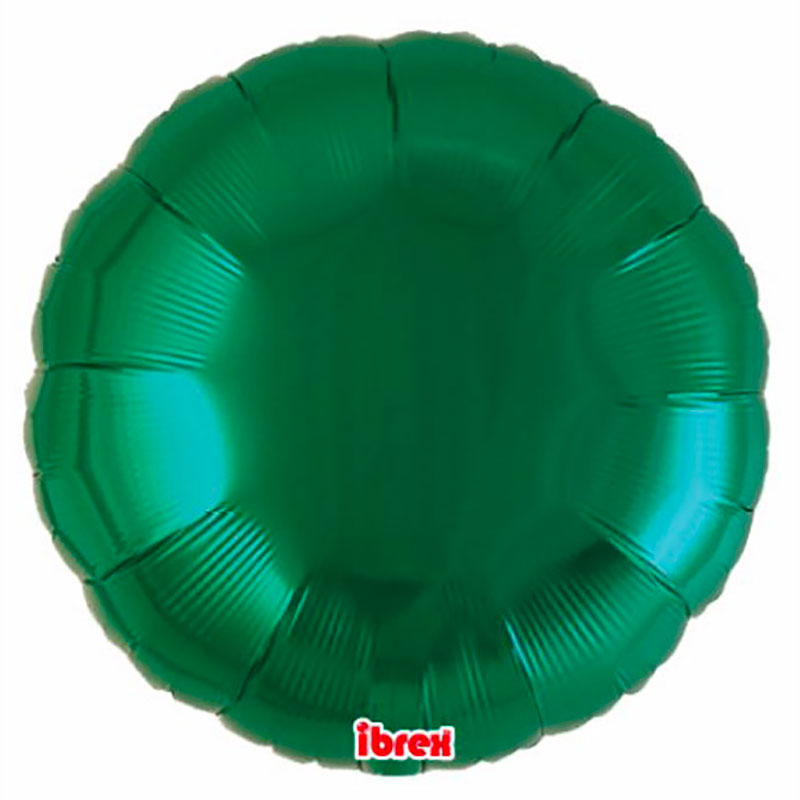 Ballon Mylar rond vert (metallic green) Takarakosan