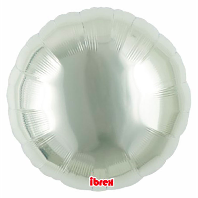 Ballon Mylar rond argent (silver) Takarakosan