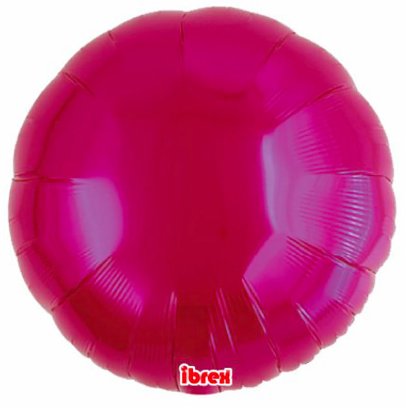 Ballon Mylar rond magenta (magenta) Takakosan