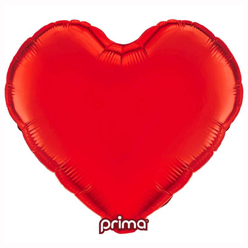 Ballon Mylar Coeur Rouge (Red) Prima