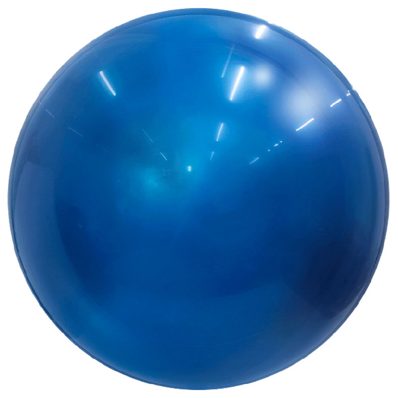 Ballon Bubble Metallic Bleu Roi