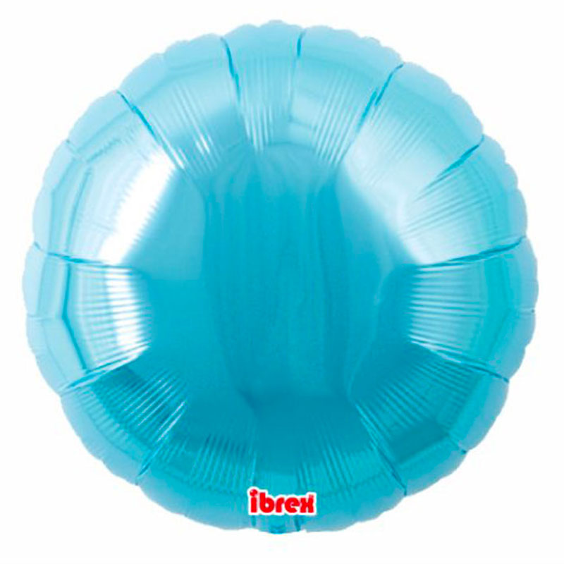 Ballon Mylar rond bleu pâle (light blue) Takarakosan