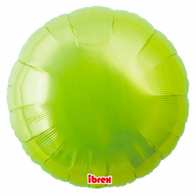 Ballon Mylar rond vert tilleul (green lime) Takarakosan