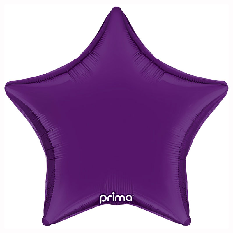 Ballon Mylar étoile violet (purple) Prima