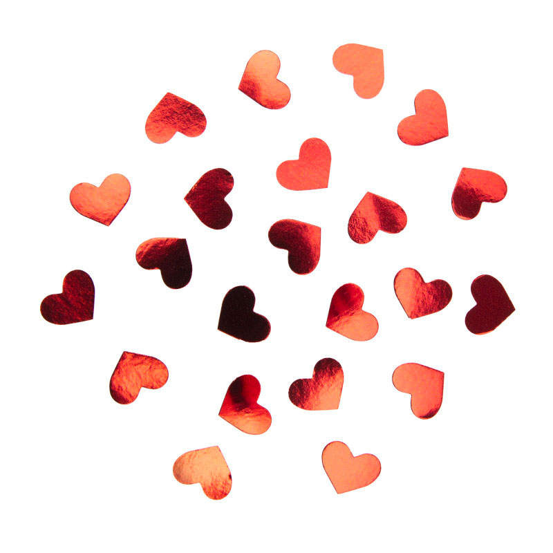 Confettis de table Coeur rouge 10gr par 12