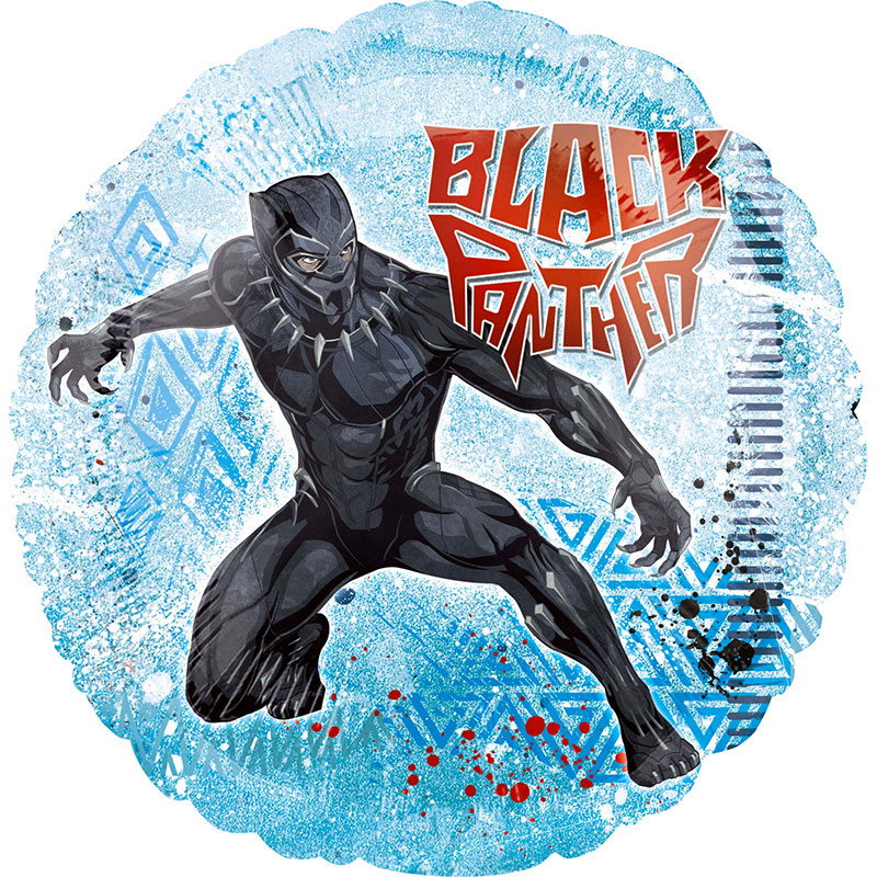 Ballon Mylar Rond Black Panther