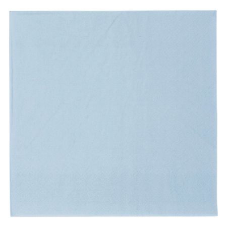 Serviette de table papier Bleu ciel pastel