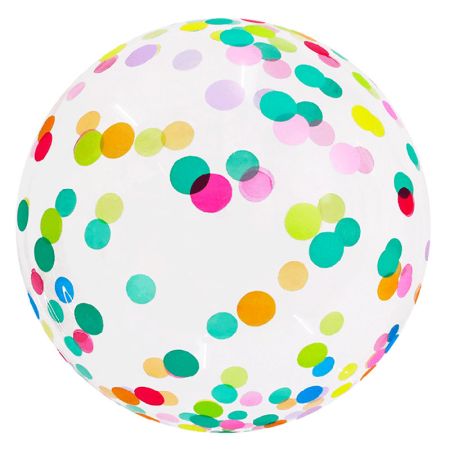 Ballon Bubble Confettis Multi