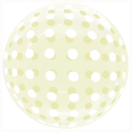 Ballon Bubble Dots Yellow