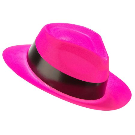 Chapeau Gangster rose fushia