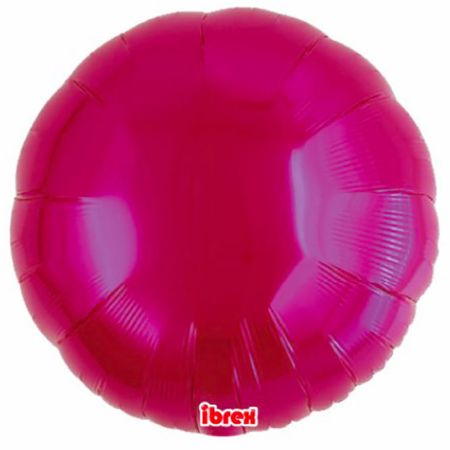 Ballon Mylar rond magenta (magenta) Takakosan