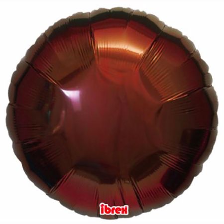 Ballon Mylar rond marron (brown) Takarakosan