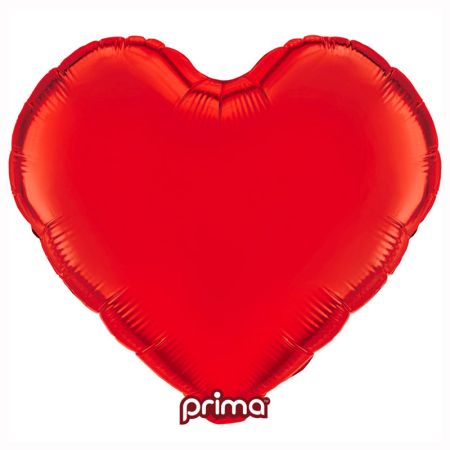 Ballon Mylar Coeur Rouge (Red) Prima