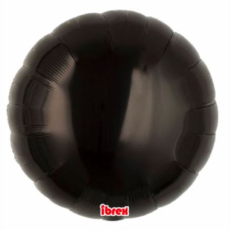 Ballon Mylar rond noir (Metallic Black) Takarakosan