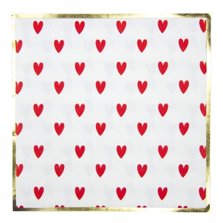 Serviette en Papier Coeur Love