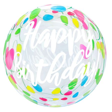 Ballon Bubble Happy Birthday Bright Light