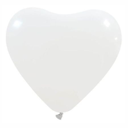 Ballon Coeur Blanc (White)