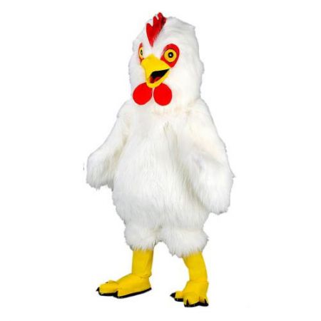 Déguisement mascotte poulet blanc